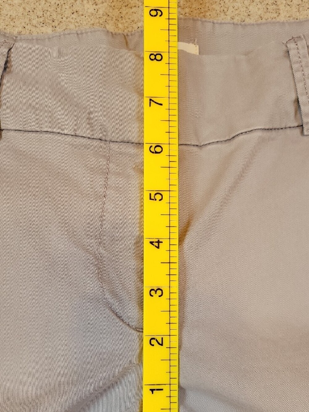 LOFT Cropped Gray Pants Cotton Stretch Size 8 Business Casual - Picture 8 of 10